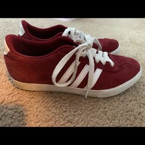Deep Red Adidas Sneakers